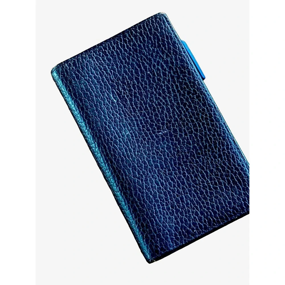 VTG Genuine Leather Memo Notepad Cover w/ Ledger Insert & Waynesville NC Pen